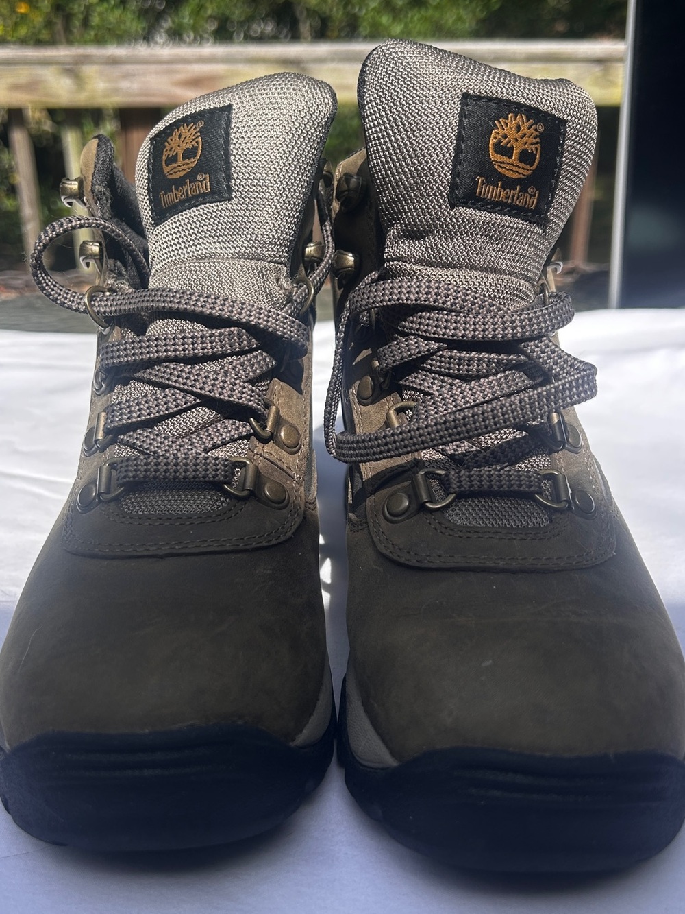 Timberland Olive Green and Gray Women’s Hiking Boots